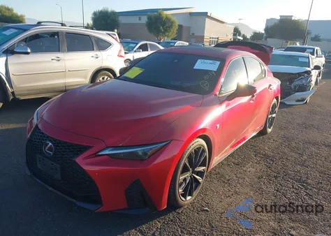 2021 Lexus Is 350 F Sport из США, поврежденный, VIN JTHGZ1B24M5040534